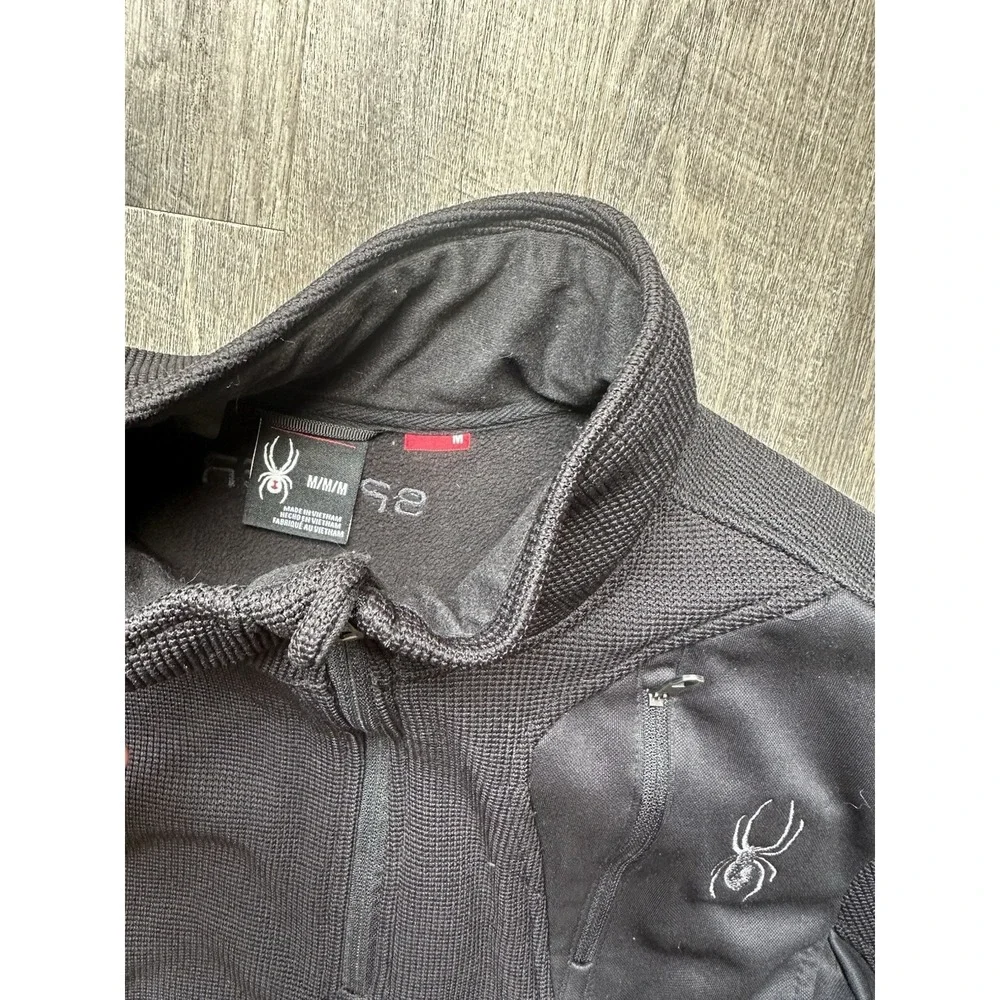 Spyder Men's‎ Quarter Zip M Black Activewear Comfy Jnco Style